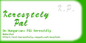 keresztely pal business card