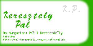 keresztely pal business card